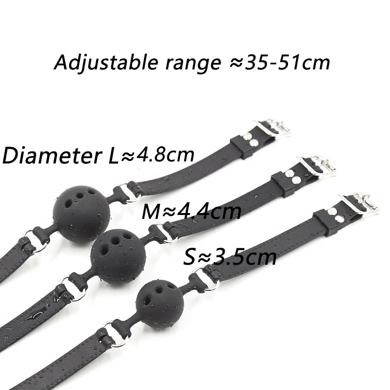 Safe and Comfortable Soft Silicone Mouth Ball with Breathing Holes Safe and Comfortable Soft Silicone Mouth Ball with Breathing Holes