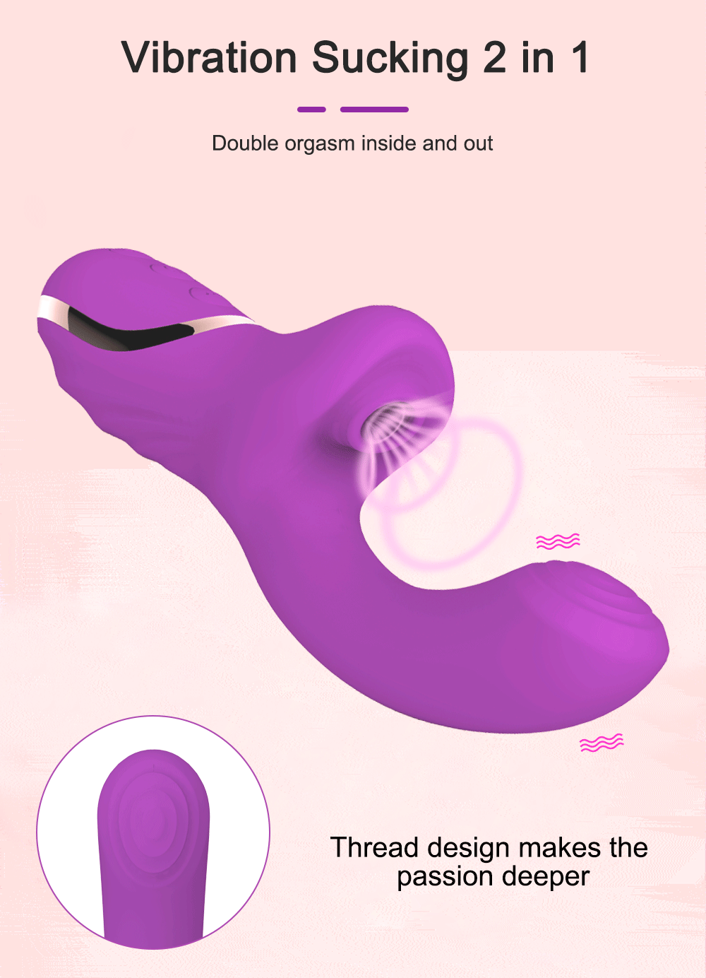 2 in 1 20 Modes Sucking Vibrator 2 in 1 20 Modes Sucking Vibrator