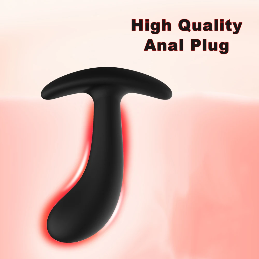 Set of 3 Silicone Anal Plug Vibrators
