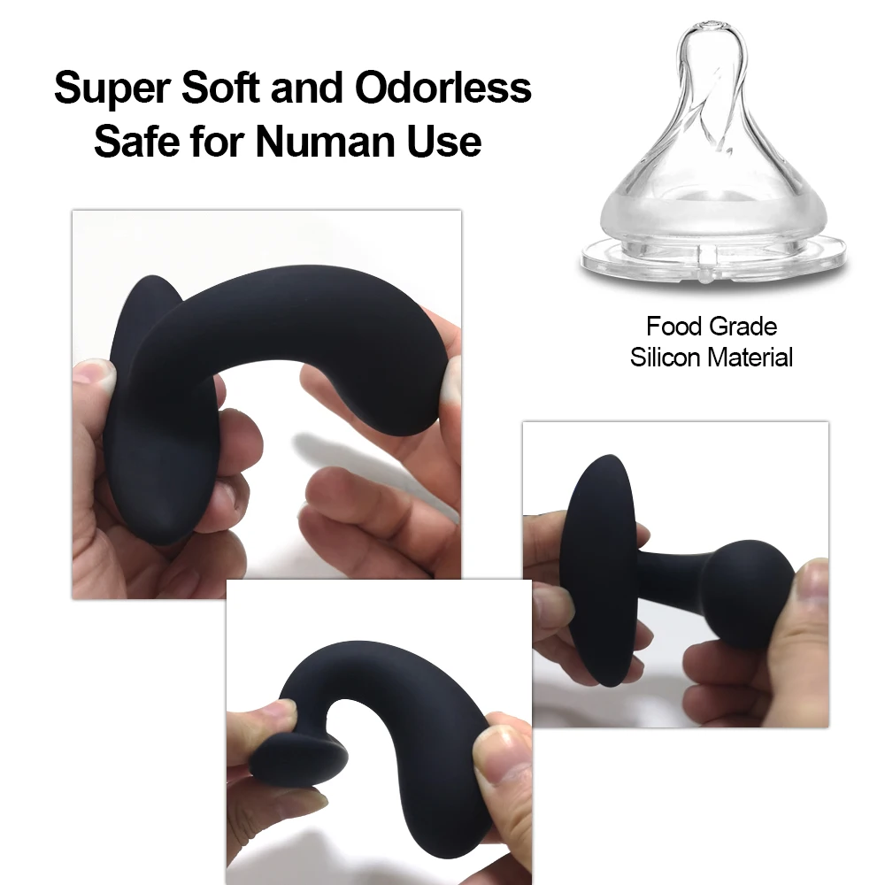 Set of 3 Silicone Anal Plug Vibrators