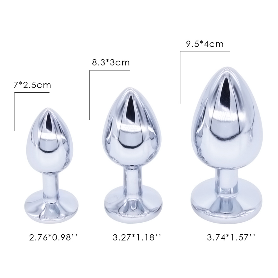 Stainless Steel Anal Plugs 3 pcs Sets - Image 6