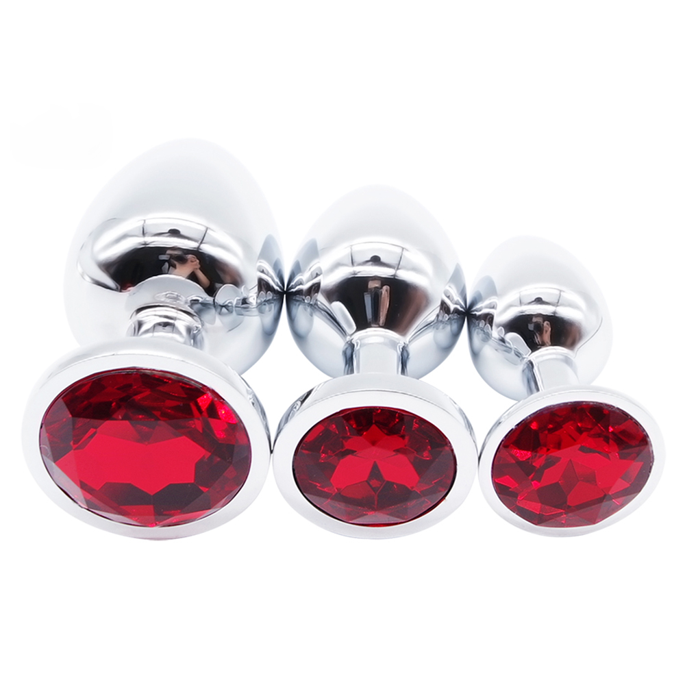 Stainless Steel Anal Plugs 3 pcs Sets - Image 4