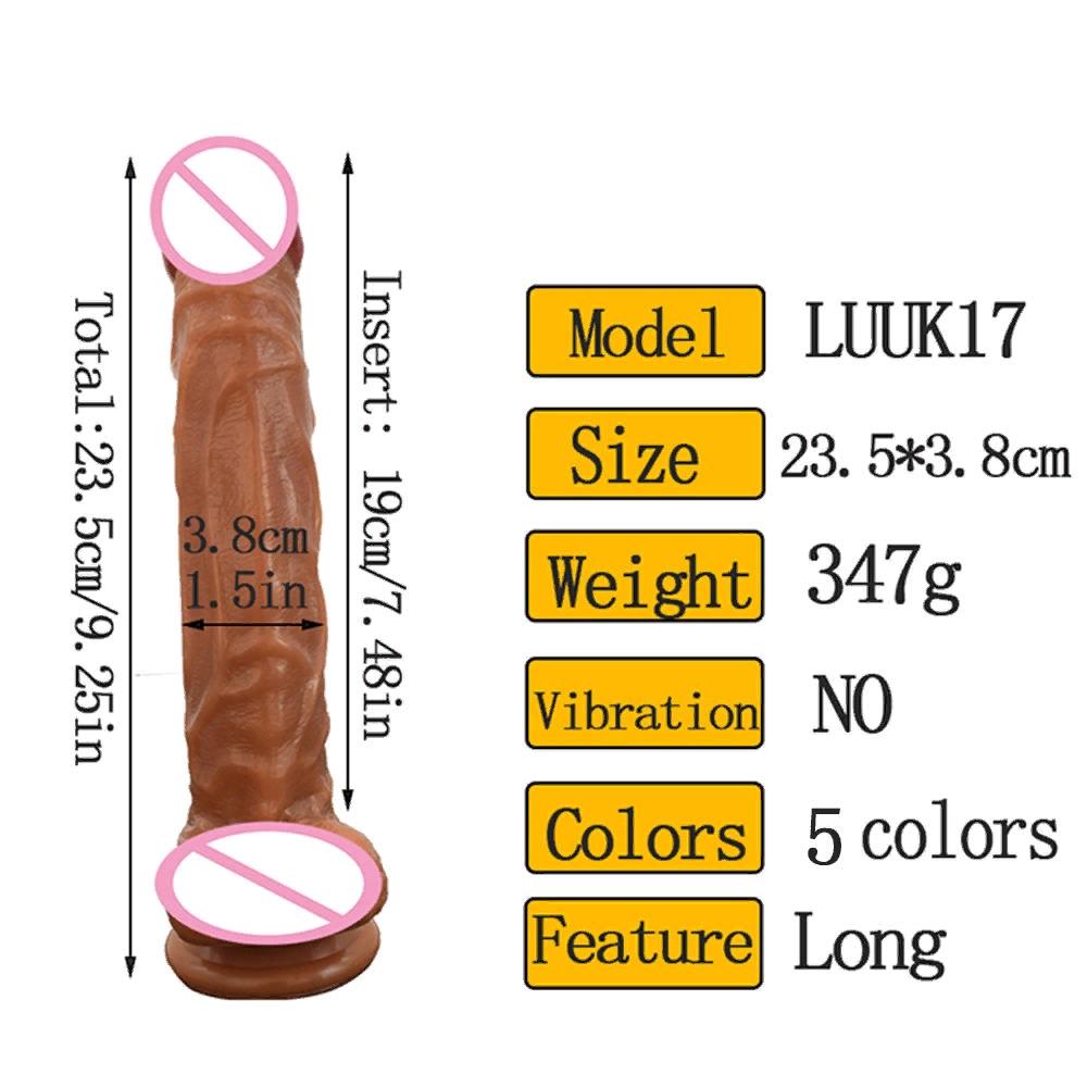 Long Realistic Dildo in Multiple Colors